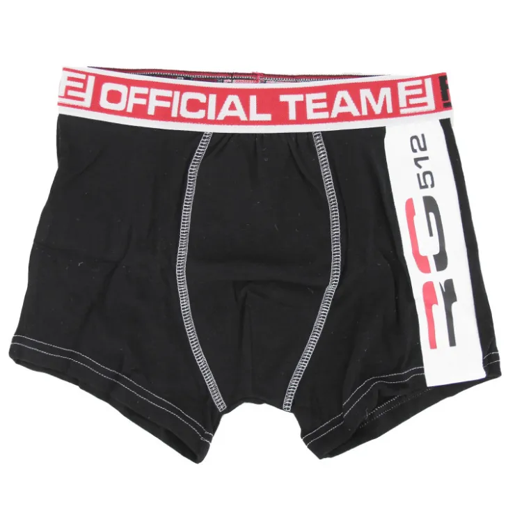 RG512 Boxer coton doux stretch Enfant NOIR Clearance