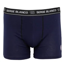 SERGE BLANCO Boxer coton elasthane ser/1/bc/cla/ass5 Homme BLEU FONCE Best