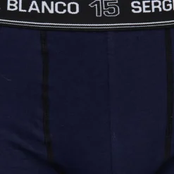 SERGE BLANCO Boxer coton elasthane ser/1/bc/cla/ass5 Homme BLEU FONCE Best