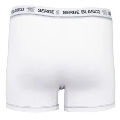 SERGE BLANCO Boxer coton elasthane ser/1/bc/cla/ass5 Homme BLANC Discount