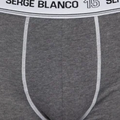 SERGE BLANCO Boxer coton elasthane ser/1/bc/cla/ass5 Homme GRIS CLAIR