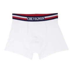 CHEVIGNON Boxer coton stretch ceinture rayée Rodrigo Homme BLANC New