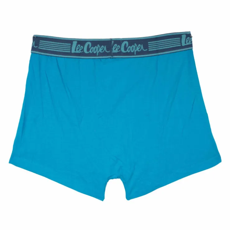 LEE COOPER Boxer en coton Homme TURQUOISE New