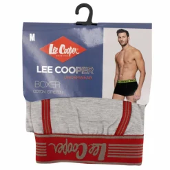 LEE COOPER Boxer en coton Homme GRIS CLAIR New