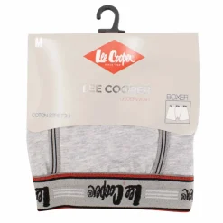 LEE COOPER Boxer en coton Homme GRIS CLAIR Clearance