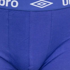 UMBRO Boxer homme coton avec élastique coloré Homme BLEU Discount