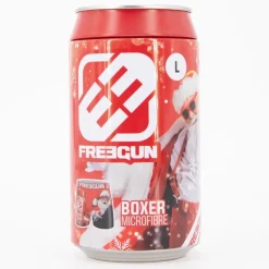 FREEGUN Boxer imprimé Père Noël microfibre avec coffret canetteHomme ROUGE Clearance