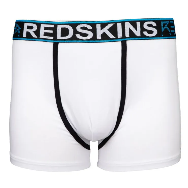 REDSKINS Boxer élastique boleslaw avec bande de couleur Homme BLANC Hot