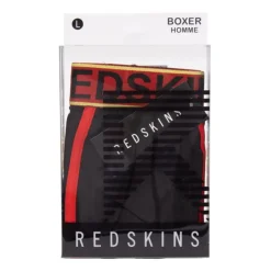 REDSKINS Boxer élastique boleslaw avec bande de couleur Homme NOIR Hot