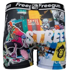 FREEGUN Boxer microfibre avec illustration design Homme MULTICOLORE Best