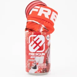 FREEGUN Boxer microfibre élastique imprimé Nöel avec coffret canette Enfant NOIR Best