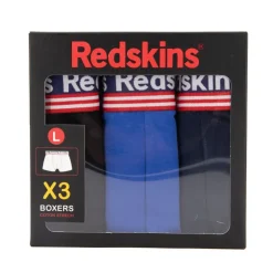 REDSKINS Boxer pack de 3 luciano Homme BLEU ROI Sale
