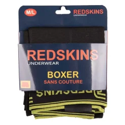 REDSKINS Boxer simless manolo stretch élastique avec liseré Homme NOIR Discount