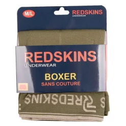 REDSKINS Boxer simless manolo stretch élastique avec liseré Homme KAKI Clearance