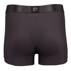 PIERRE CARDIN Boxer uni cotelé en microfibre Homme GRIS FONCE Discount