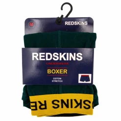 REDSKINS Boxer uni coton stretch Branco Homme VERT FONCE Clearance