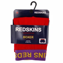 REDSKINS Boxer uni coton stretch Branco Homme ROUGE Clearance