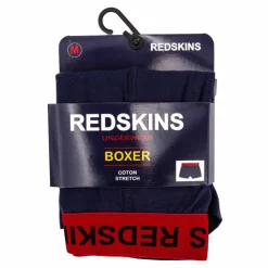 REDSKINS Boxer uni coton stretch Branco Homme BLEU FONCE Outlet