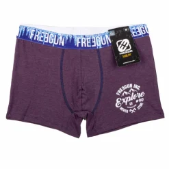 FREEGUN Boxer élastique imprimé glace Homme VIOLET Outlet