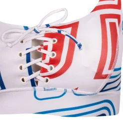 GUESS Brassiere avec lacet imprimé graphique Femme BLANC ECRU Best