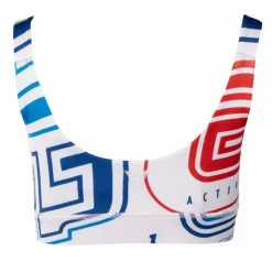 GUESS Brassiere avec lacet imprimé graphique Femme BLANC ECRU Best