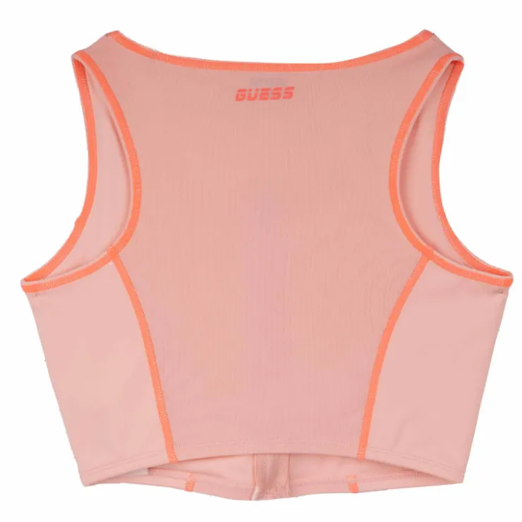 GUESS Brassiere structuré liseré coloré avec fermeture éclair Femme ORANGE CLAIR Online