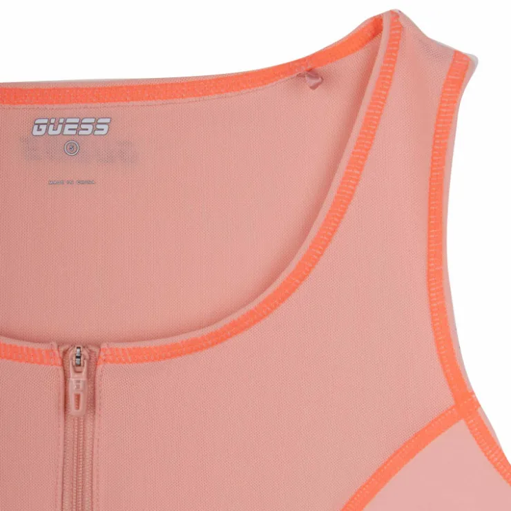 GUESS Brassiere structuré liseré coloré avec fermeture éclair Femme ORANGE CLAIR Online