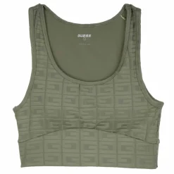 GUESS Brassiere texturée col rond Femme KAKI Online