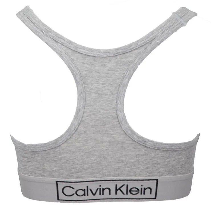 CALVIN KLEIN Brassière coton gris chiné Femme GRIS CLAIR Online