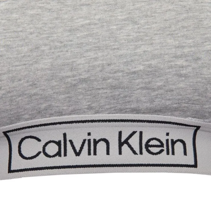 CALVIN KLEIN Brassière coton gris chiné Femme GRIS CLAIR Online
