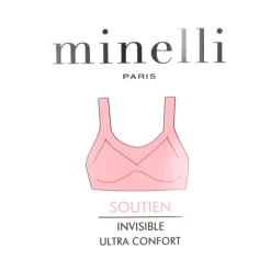 MINELLI Brassière soutien invisible sans couture Daniela Femme NOIR