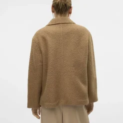 VERO MODA Caban Elite bella doux avec col à revers Femme MARRON CLAIR Sale