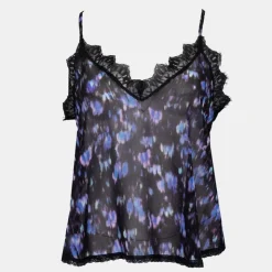 DIXIE Caraco à bretelles nero rahvvia avec dentelle Femme NOIR Sale