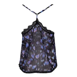 DIXIE Caraco à bretelles nero rahvvia avec dentelle Femme NOIR Sale