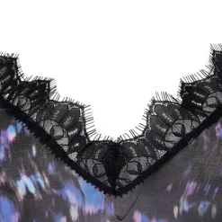 DIXIE Caraco à bretelles nero rahvvia avec dentelle Femme NOIR Sale