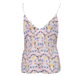 ANTIK BATIK Caraco bretelles beau motif imprimé décolleté noeud Femme MULTICOLORE Best