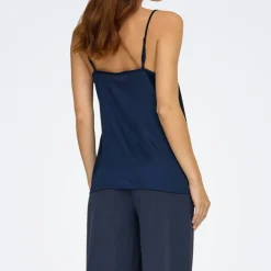 JDY Caraco fifi total eclipse col v à sequins Femme BLEU FONCE Online