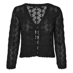 VERO MODA Cardigan Verena birch brodé à nouer Femme NOIR Best