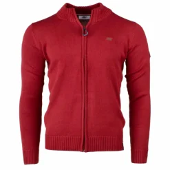 NEW MAN Cardigan zippe nmrh3523dred Homme BORDEAUX