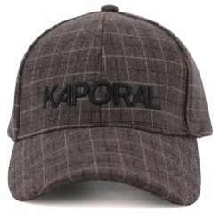 KAPORAL Casquette à carreaux style prince de galles en feutre Homme MARRON Clearance
