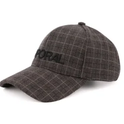 KAPORAL Casquette à carreaux style prince de galles en feutre Homme MARRON Clearance