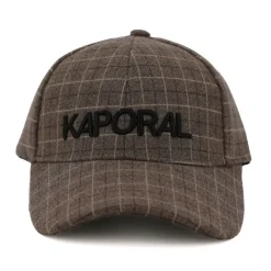 KAPORAL Casquette à carreaux style prince de galles en feutre Homme MARRON CLAIR New