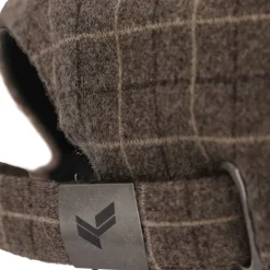 KAPORAL Casquette à carreaux style prince de galles en feutre Homme MARRON CLAIR New