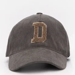DEELUXE 74 Casquette apolo velours cotelé lettre en fausse fourrure Homme GRIS FONCE Outlet