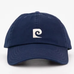 PIERRE CARDIN Casquette coton logo brodé avec surpiqures Homme BLEU FONCE Outlet