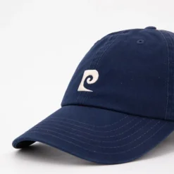 PIERRE CARDIN Casquette coton logo brodé avec surpiqures Homme BLEU FONCE Outlet