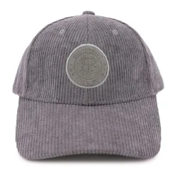 BILL TORNADE Casquette en tissu côtelé avec logo blason Homme GRIS Outlet