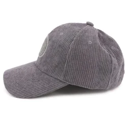BILL TORNADE Casquette en tissu côtelé avec logo blason Homme GRIS Outlet