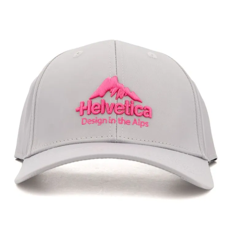 HELVETICA Casquette logo brodé coloré window Homme GRIS CLAIR New