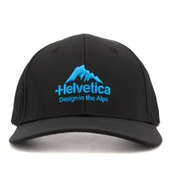 HELVETICA Casquette logo brodé coloré window Homme NOIR Best